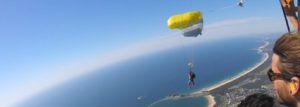 Coffs Skydivers tandem skydive parachute