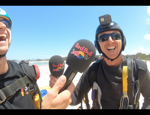 Red Bull TV visit Coffs Skydivers for the WRC